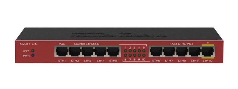 mikrotik RB2011iL-IN-0 ethernet router